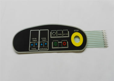 Touch Panel Waterproof IP67 Single LED Membrane Switch Embossed